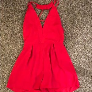 Red romper